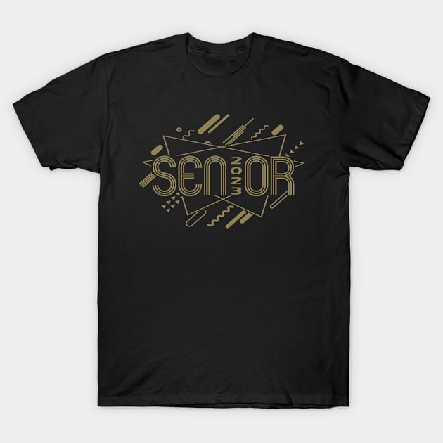 Rentner 2023 Senior Retro-Design T-Shirt by HBfunshirts